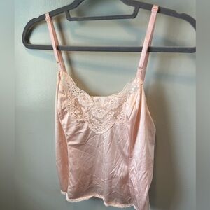 Vintage JCPenney’s pink lace camisole small